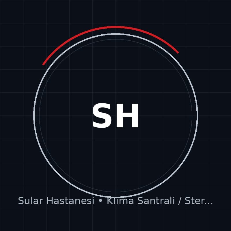 Sular Hastanesi Klima Santrali / Steril Hava referans işareti